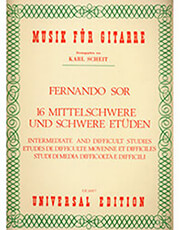 sor fernando 16 intermediate and difficult studies photo sor fernando 16 intermediate and difficult studies photo