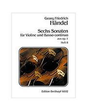 handel f g 6 sonaten op 1 nr 131415 fur violine und basso continuo photo