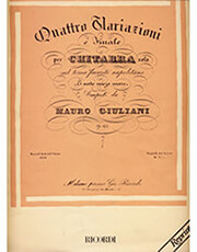 giuliani maurio quattro variazioni e finale sul tema favorito napoletano e nato miezo mare  photo