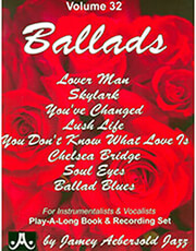 aebersold ballads vol 32 cd photo aebersold ballads vol 32 cd photo