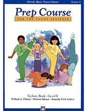 alfred s basic piano library prep course technic book level e photo