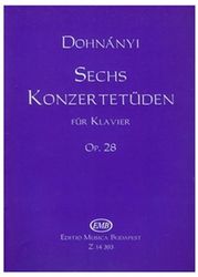 dohnanyi six concert etudes op 28 volii photo