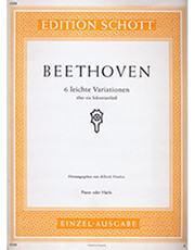 ludwig van beethoven 6 leichte variationen ekdoseis schott photo