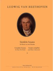 lvbeethoven samtliche sonaten fur klavier ii ekdoseis breitkopf photo