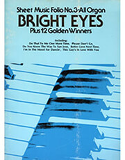 sheet music folio n 3 all organ bright eyes photo sheet music folio n 3 all organ bright eyes photo