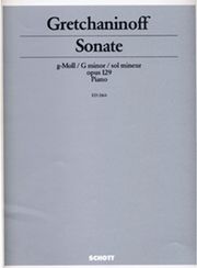 gretchaninoff sonate in g minor op 129 photo