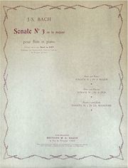 bach sonata n3 a maj photo