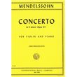 MENDELSSOHN CONCERTO E MINOR OP.64