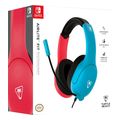 turtle beach airlite fit wired gaming headset for switch neon blue red extra photo 3