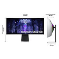 othoni samsung odyssey g8 oled ls34bg850suxen 34 curved wide qhd 175hz silver extra photo 4