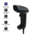 qoltec wired qr barcode scanner usb extra photo 2