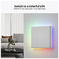 sonoff t5 1c 86 1 channel touch light switch wi fi white extra photo 2