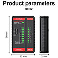 habotest ht812 network cable tester rj45 rj14 rj12 rj9 extra photo 2