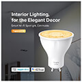 tp link tapo l610 smart wi fi spotlight dimmable extra photo 2