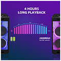 akai party box 800 forito bluetooth party speaker me led tws 60w rms extra photo 3