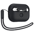 spigen silicone fit black for airpods pro 2 extra photo 1