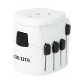 dicota world adapter pro usb power device white extra photo 1