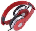 rebeltec city stereo headphones with mic red extra photo 1