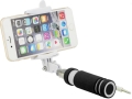 blun mini selfie stick with 35mm cable black extra photo 1