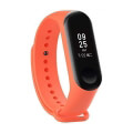 loyraki smart watch xiaomi mi band 3 4 silicone wrist strap orange extra photo 2