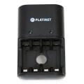 platinet pacr34 universal charger ni mh 4x hr3 aaa 900mah extra photo 1