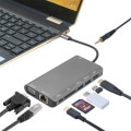 4smarts 8in1 hub usb type c to ethernet hdmi 3x usb 30 and card reader space grey extra photo 2