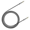 baseus yiven audio cable 35 male audio m30 1m silver black extra photo 3