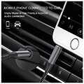 4smarts audio cabel matchcord 35mm to 35mm 1m textil black extra photo 3