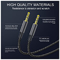 4smarts audio cabel matchcord 35mm to 35mm 1m textil black extra photo 4