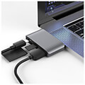 4smarts 3in1 usb hub usb c to usb a and 2x card reader grey extra photo 3