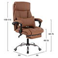karekla grafeioy me maxilari mesis ypopodio hm118302 tampa pu 66x64x116y ek extra photo 3