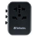 verbatim 49545 uta 03 universal travel adapter 100 250v ue usa japan australia uk 2x usb 3x usb  extra photo 3