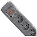 qoltec power strip 4 sockets 18m grey extra photo 5
