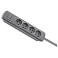 qoltec power strip 4 sockets 18m grey extra photo 6