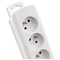 qoltec power strip 4 sockets 18m white extra photo 4