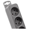 qoltec power strip 5 sockets 18m grey extra photo 4
