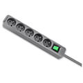 qoltec power strip 5 sockets 18m grey extra photo 8