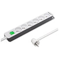 qoltec power strip 6 sockets 18m white grey extra photo 1