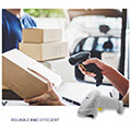 qoltec laser scanner 1d usb white extra photo 2