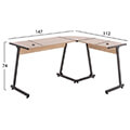 grafeio goniako metalliko skoyro gkri me mdf epifaneia se oak hm9319 147x112x74y ek extra photo 1