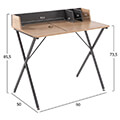 grafeio metalliko skoyro gkri me mdf epifaneia se oak hm9320 90x50x735 855y ek extra photo 1