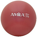 mpala gymnastikis amila pilates ball 19cm kokkini bulk 48433 extra photo 1