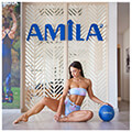 mpala gymnastikis amila pilates ball 19 cm mple bulk 48432 extra photo 1