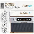 forito radiofono camry cr 1183 me bluetooth usb kai sd card extra photo 6