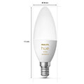 philips hue led lamp e14 2 pack 52w 320lm white ambiance extra photo 4