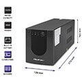 qoltec ups line interactive monolith 1500va 900w extra photo 1