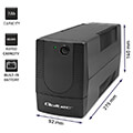 qoltec ups line interactive monolith 650va 360w extra photo 5