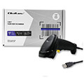 qoltec laser scanner 1d usb black extra photo 3