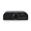 nedis aswi2424at analogue audio switch 4 ports 1x 35mm audio input 3x 2x rca female metal extra photo 1