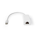 nedis ccgt64952wt02 usb adapter usb 32 gen 1 usb type c male rj45 female 1gbps 020m white tag extra photo 1